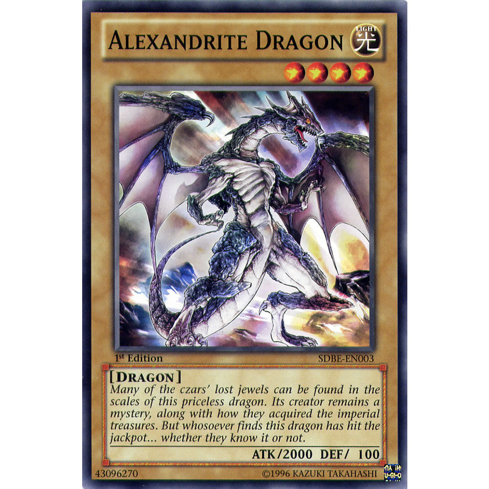 Alexandrite Dragon SDBE-EN003 Yu-Gi-Oh! Card from the Saga of Blue-Eyes White Dragon Set