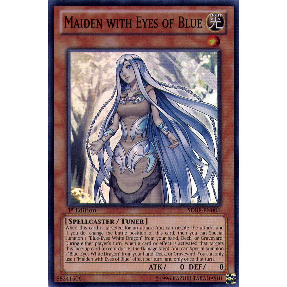 Maiden with Eyes of Blue SDBE-EN006 Yu-Gi-Oh! Card from the Saga of Blue-Eyes White Dragon Set