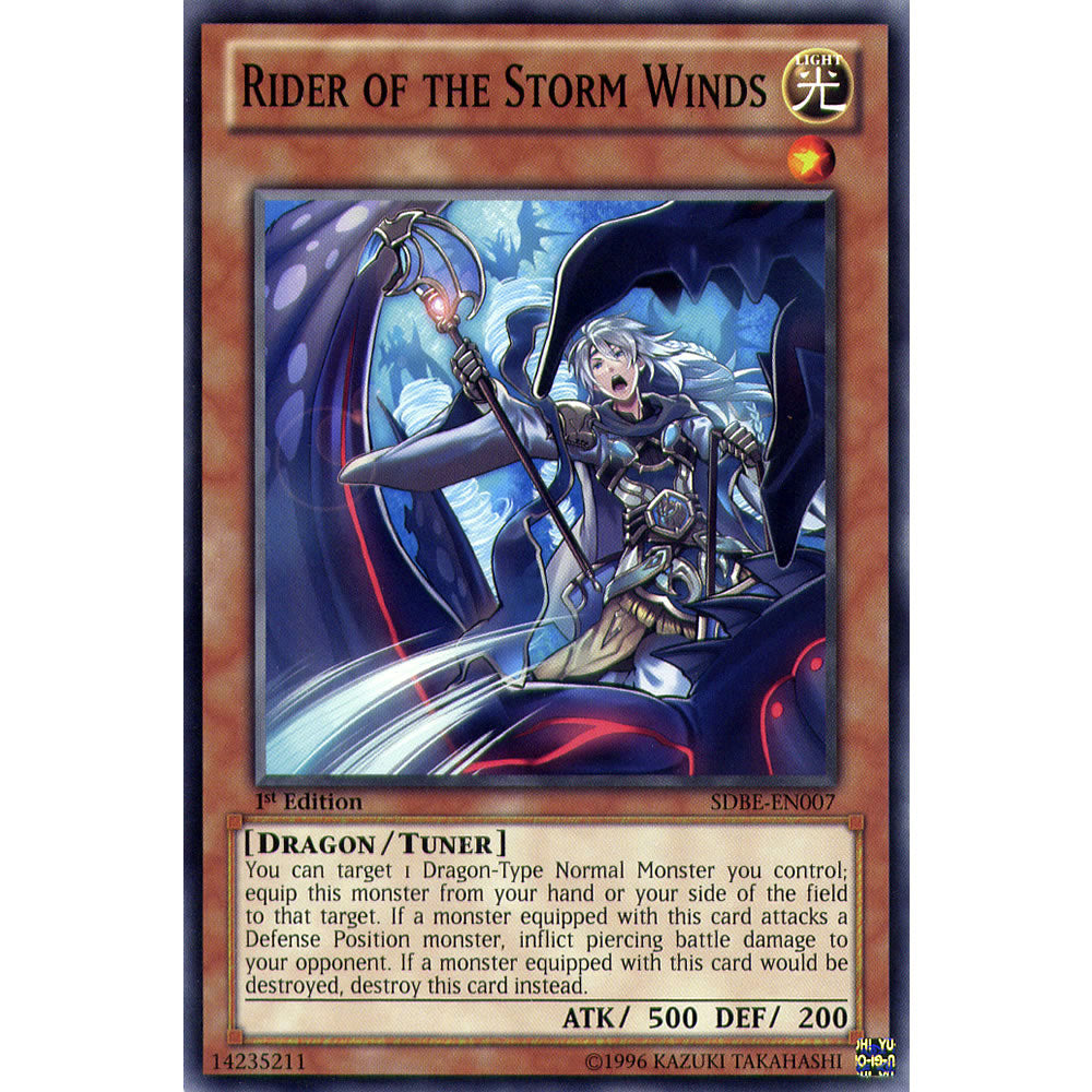 Rider of the Storm Winds SDBE-EN007 Yu-Gi-Oh! Card from the Saga of Blue-Eyes White Dragon Set