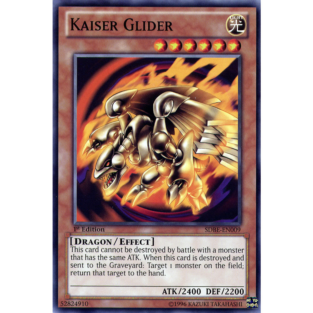 Kaiser Glider SDBE-EN009 Yu-Gi-Oh! Card from the Saga of Blue-Eyes White Dragon Set