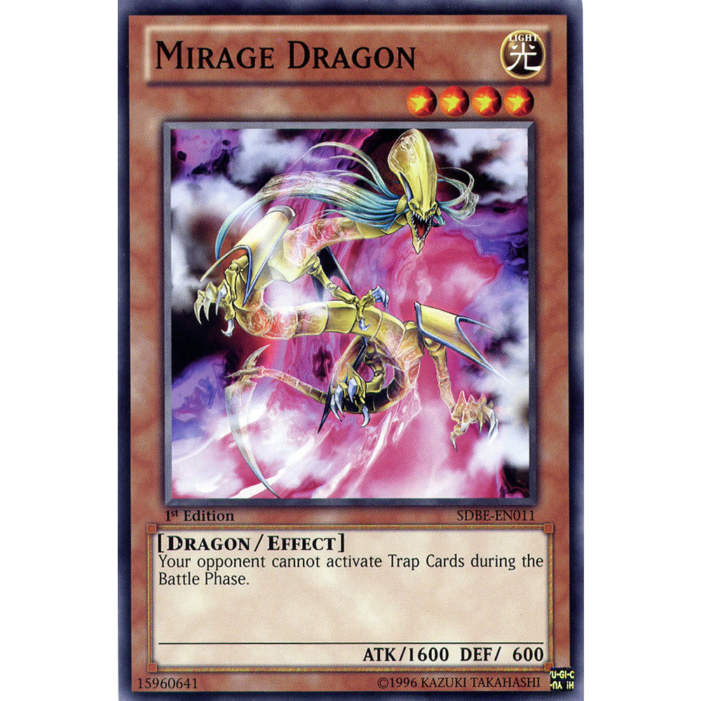 Mirage Dragon SDBE-EN011 Yu-Gi-Oh! Card from the Saga of Blue-Eyes White Dragon Set