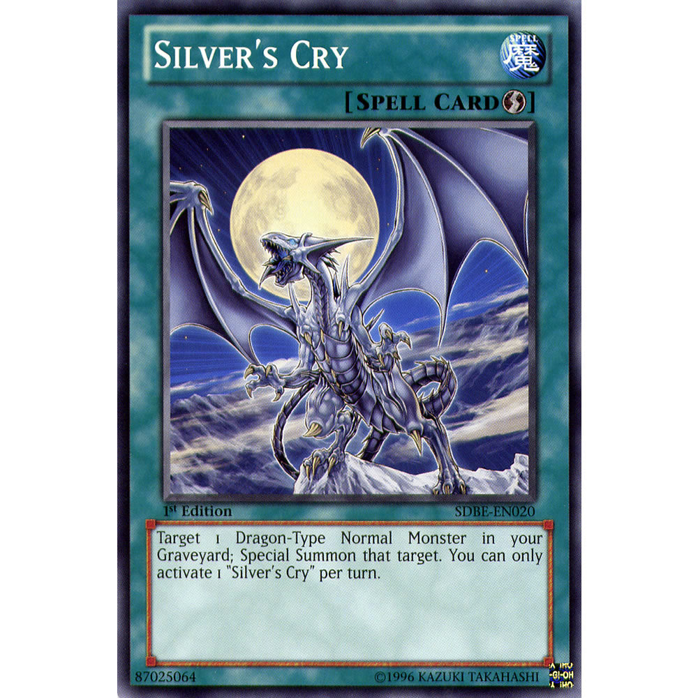 Silver's Cry SDBE-EN020 Yu-Gi-Oh! Card from the Saga of Blue-Eyes White Dragon Set