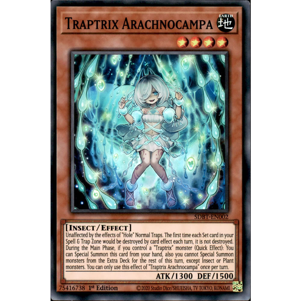 Traptrix Arachnocampa SDBT-EN002 Yu-Gi-Oh! Card from the Beware of Traptrix Set