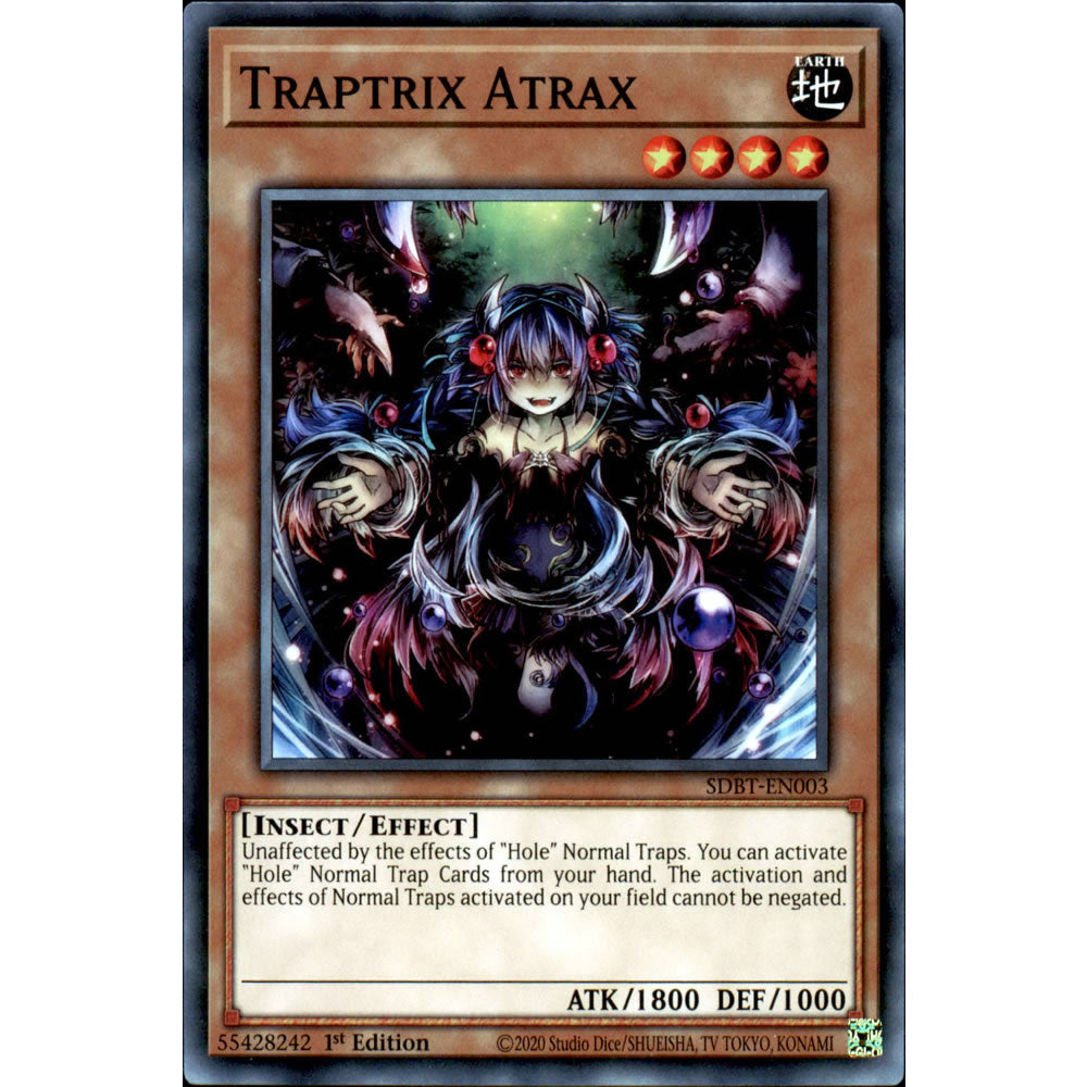 Traptrix Atrax SDBT-EN003 Yu-Gi-Oh! Card from the Beware of Traptrix Set