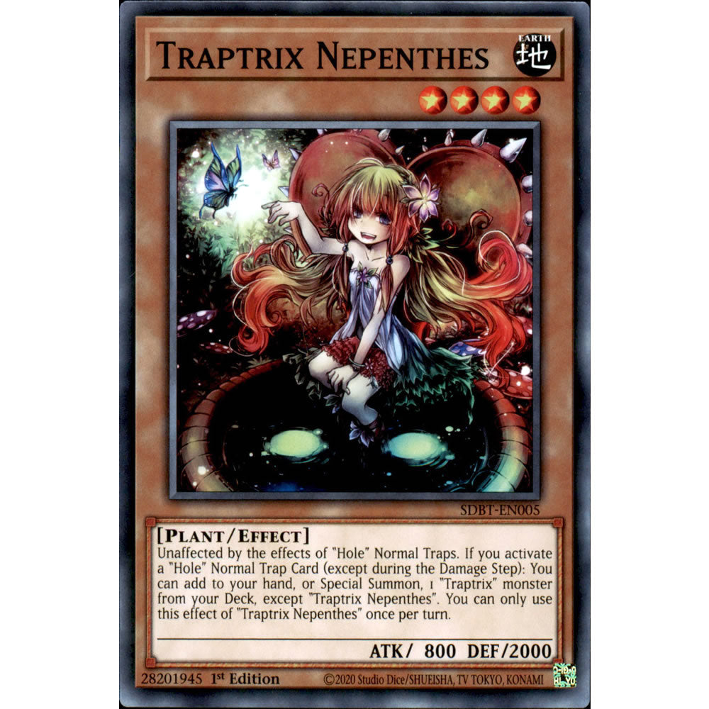 Traptrix Nepenthes SDBT-EN005 Yu-Gi-Oh! Card from the Beware of Traptrix Set
