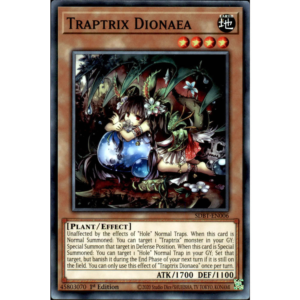Traptrix Dionaea SDBT-EN006 Yu-Gi-Oh! Card from the Beware of Traptrix Set