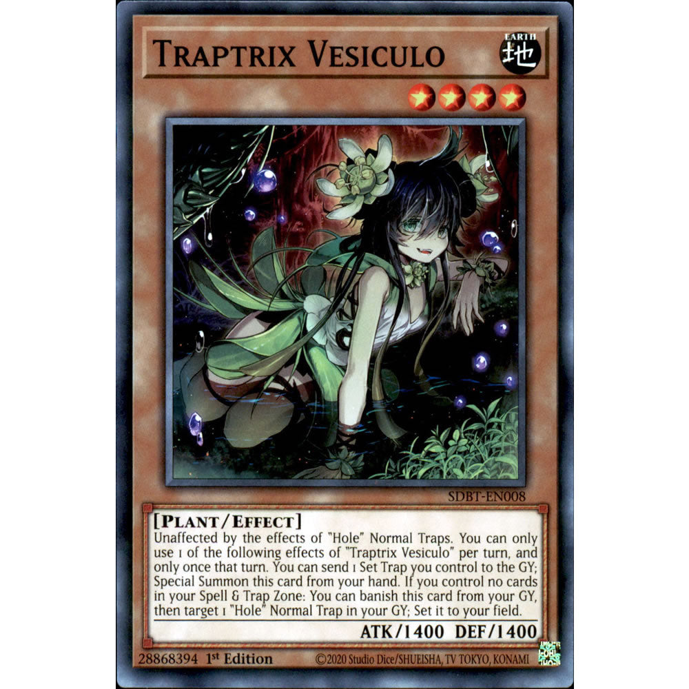 Traptrix Vesiculo SDBT-EN008 Yu-Gi-Oh! Card from the Beware of Traptrix Set