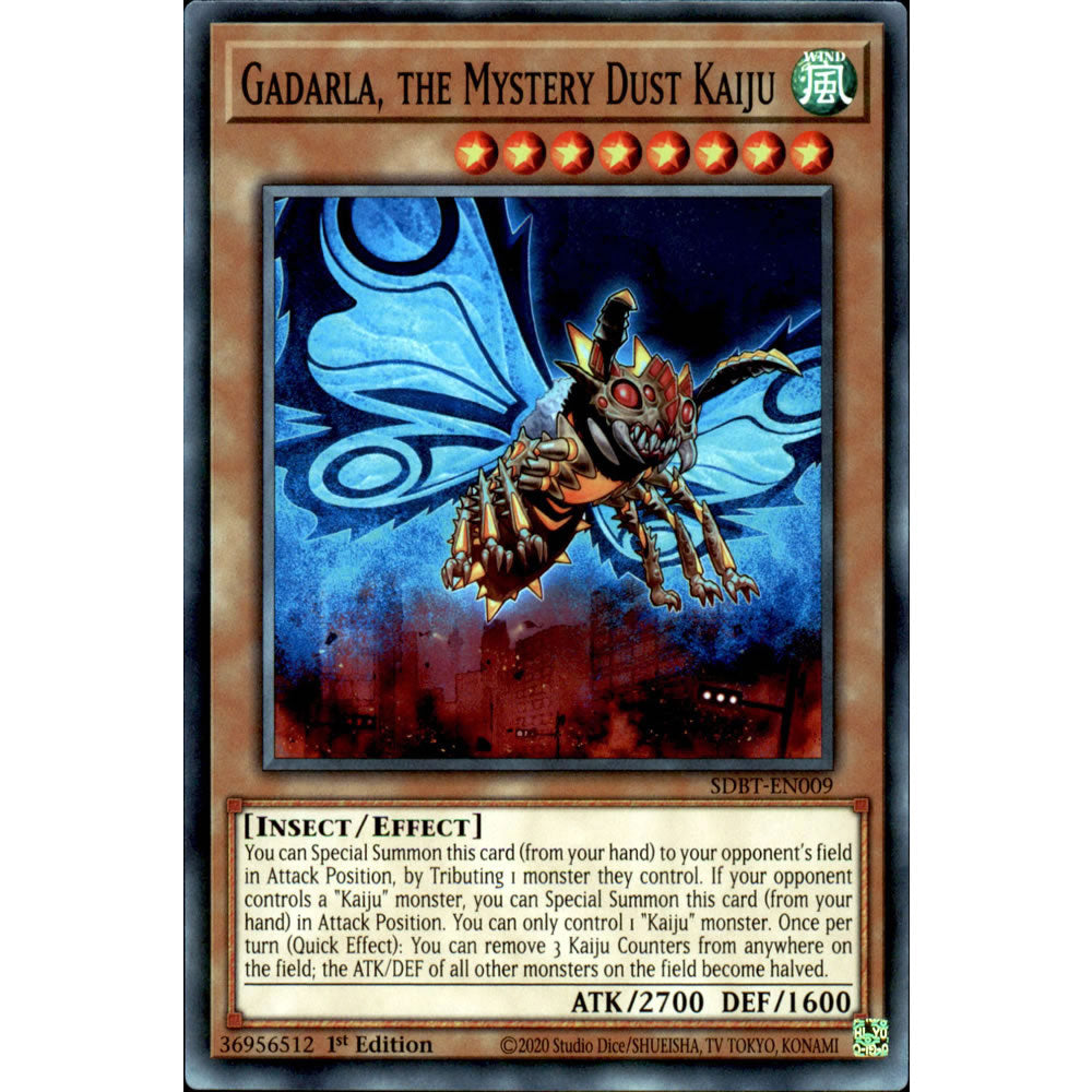 Gadarla, the Mystery Dust Kaiju SDBT-EN009 Yu-Gi-Oh! Card from the Beware of Traptrix Set