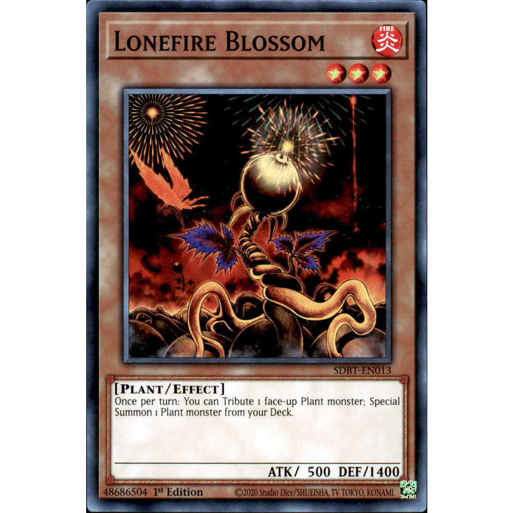 Lonefire Blossom SDBT-EN013 Yu-Gi-Oh! Card from the Beware of Traptrix Set