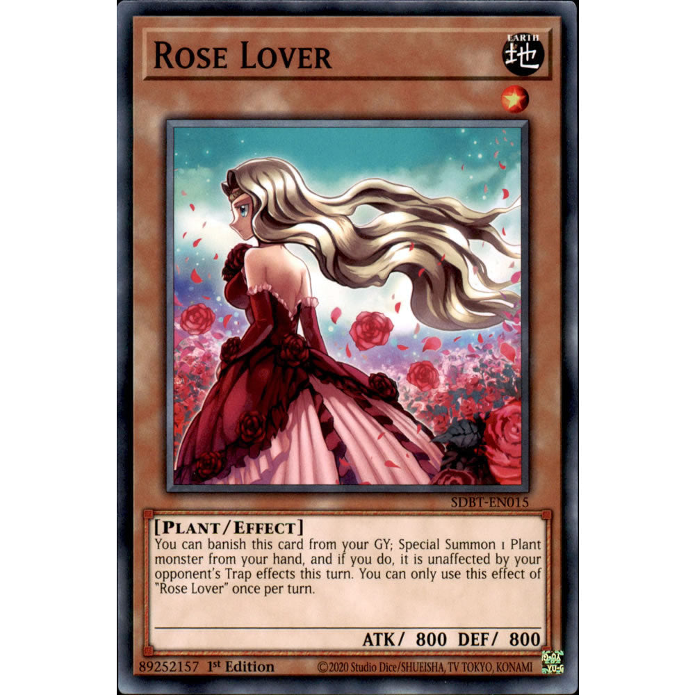 Rose Lover SDBT-EN015 Yu-Gi-Oh! Card from the Beware of Traptrix Set