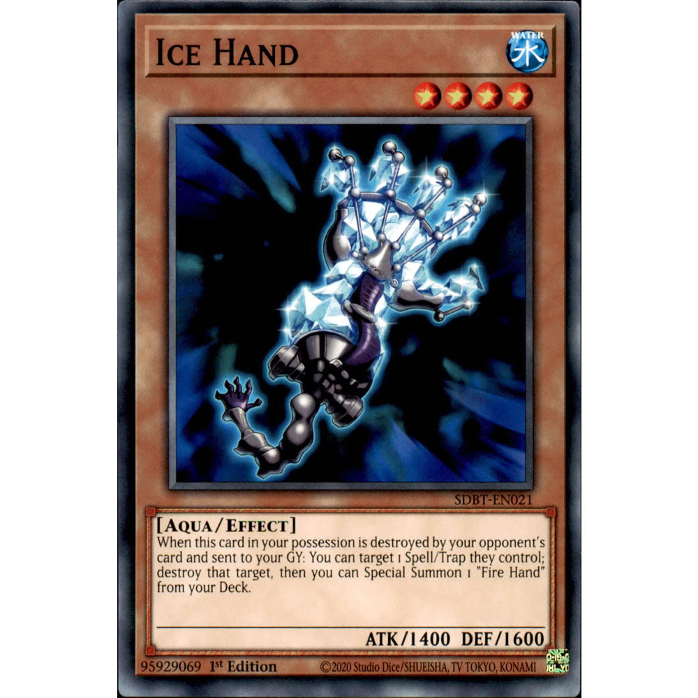 Ice Hand SDBT-EN021 Yu-Gi-Oh! Card from the Beware of Traptrix Set