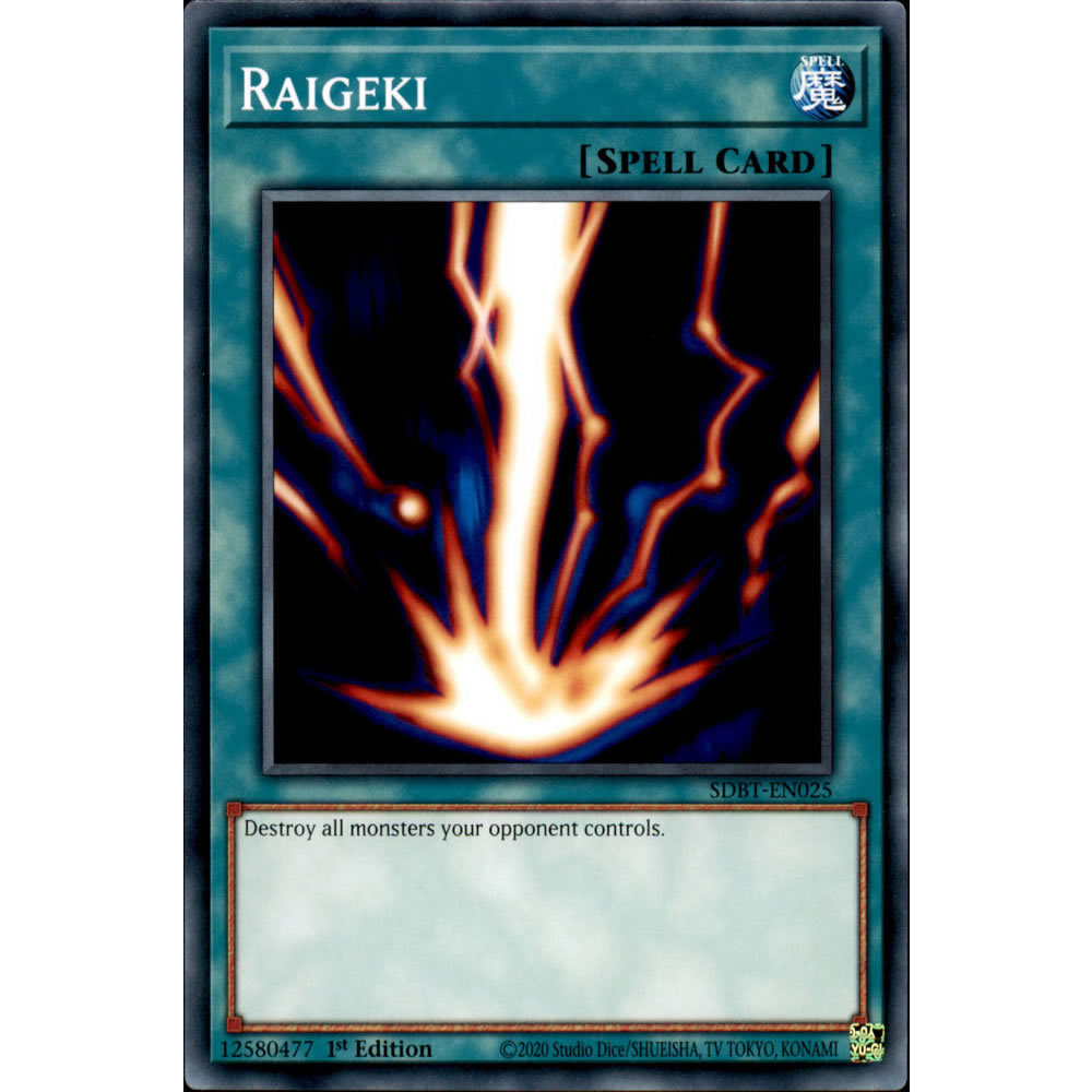 Raigeki SDBT-EN025 Yu-Gi-Oh! Card from the Beware of Traptrix Set