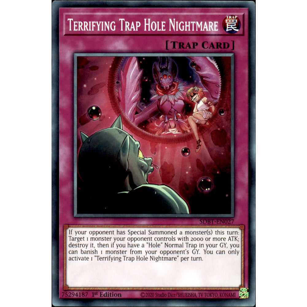 Terrifying Trap Hole Nightmare SDBT-EN027 Yu-Gi-Oh! Card from the Beware of Traptrix Set