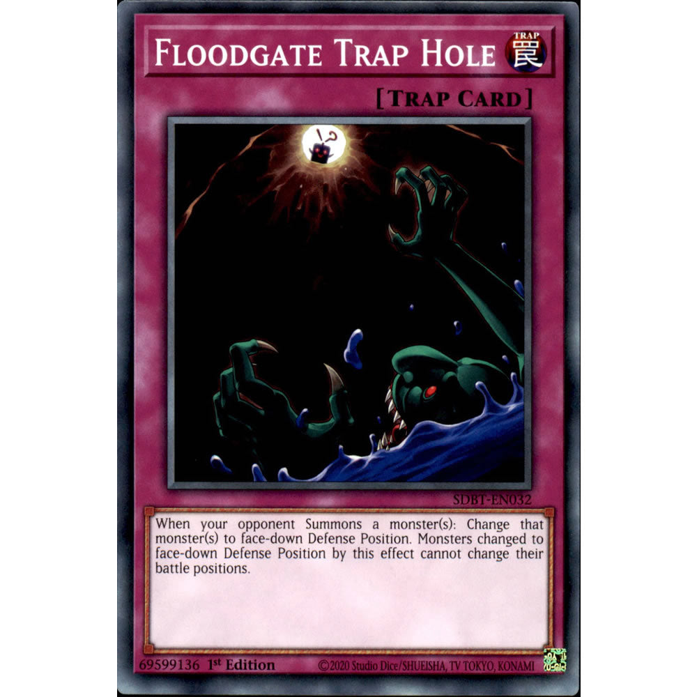 Floodgate Trap Hole SDBT-EN032 Yu-Gi-Oh! Card from the Beware of Traptrix Set