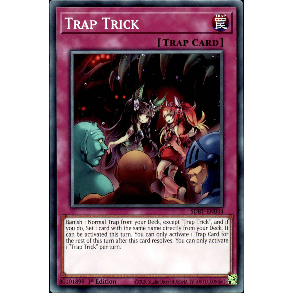 Trap Trick SDBT-EN034 Yu-Gi-Oh! Card from the Beware of Traptrix Set