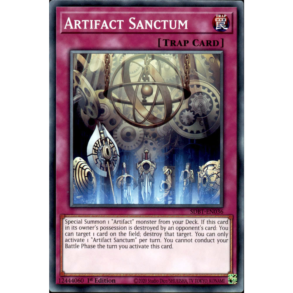 Artifact Sanctum SDBT-EN036 Yu-Gi-Oh! Card from the Beware of Traptrix Set