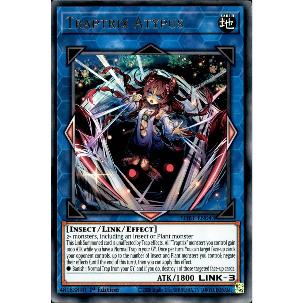 Traptrix Atypus SDBT-EN043 Yu-Gi-Oh! Card from the Beware of Traptrix Set