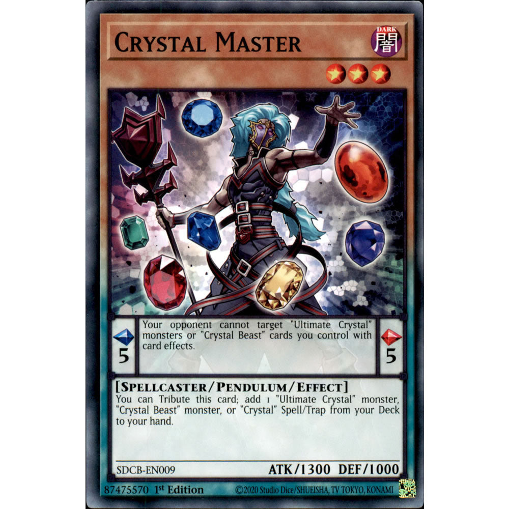 Crystal Master SDCB-EN009 Yu-Gi-Oh! Card from the Legend of the Crystal Beasts Set