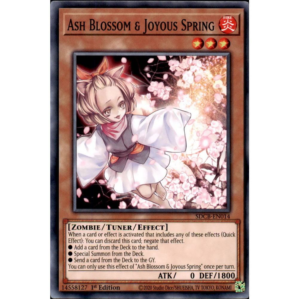 Ash Blossom & Joyous Spring SDCB-EN014 Yu-Gi-Oh! Card from the Legend of the Crystal Beasts Set