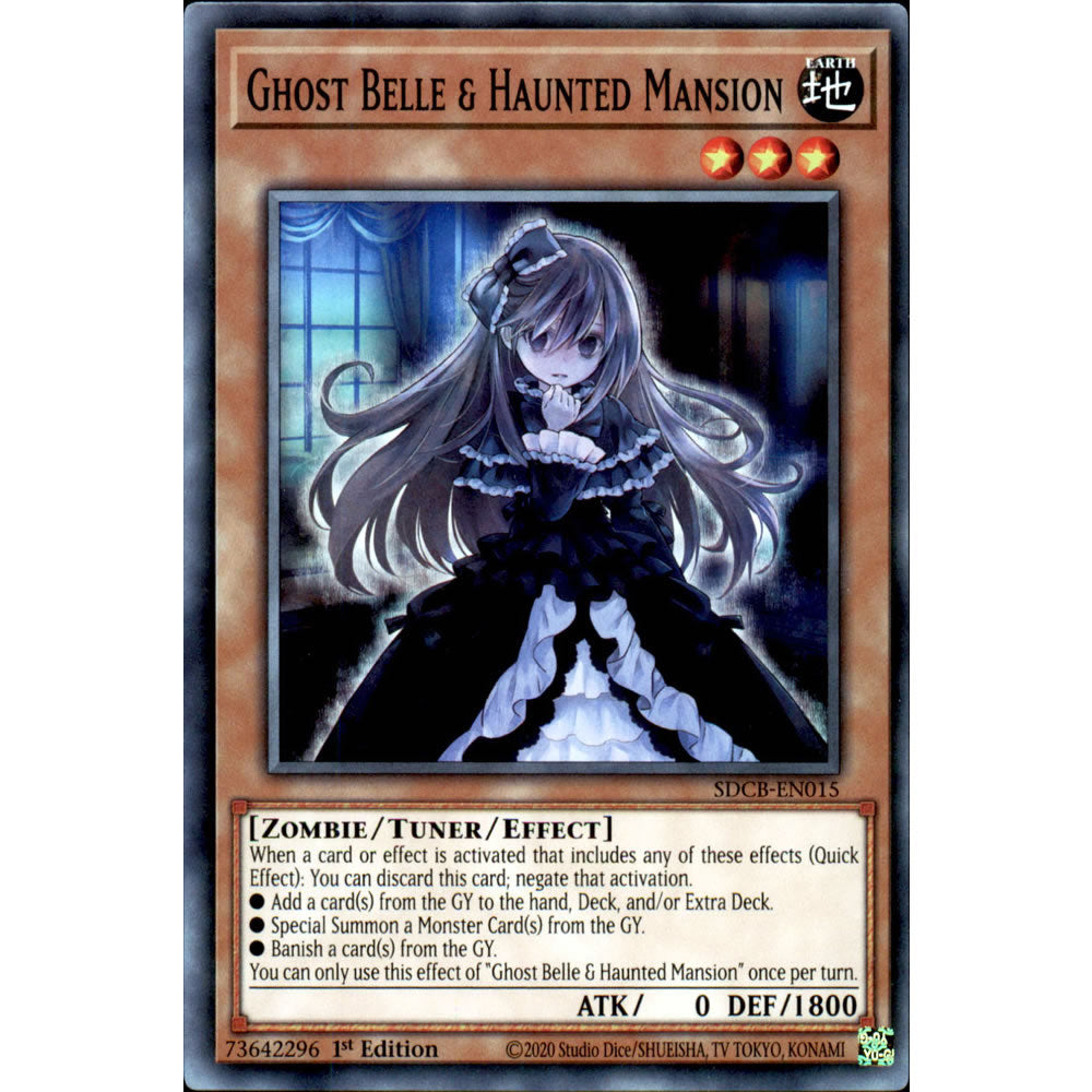 Ghost Belle & Haunted Mansion SDCB-EN015 Yu-Gi-Oh! Card from the Legend of the Crystal Beasts Set