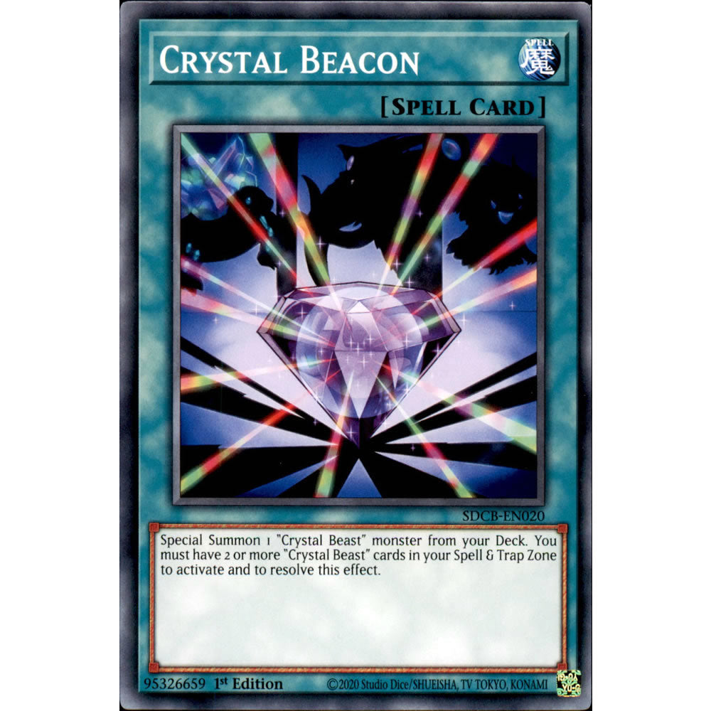 Crystal Beacon SDCB-EN020 Yu-Gi-Oh! Card from the Legend of the Crystal Beasts Set