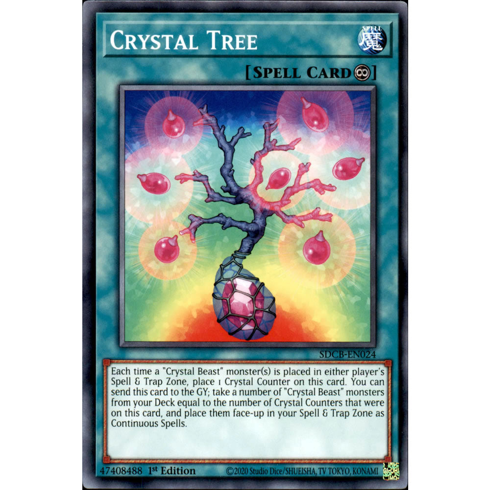 Crystal Tree SDCB-EN024 Yu-Gi-Oh! Card from the Legend of the Crystal Beasts Set