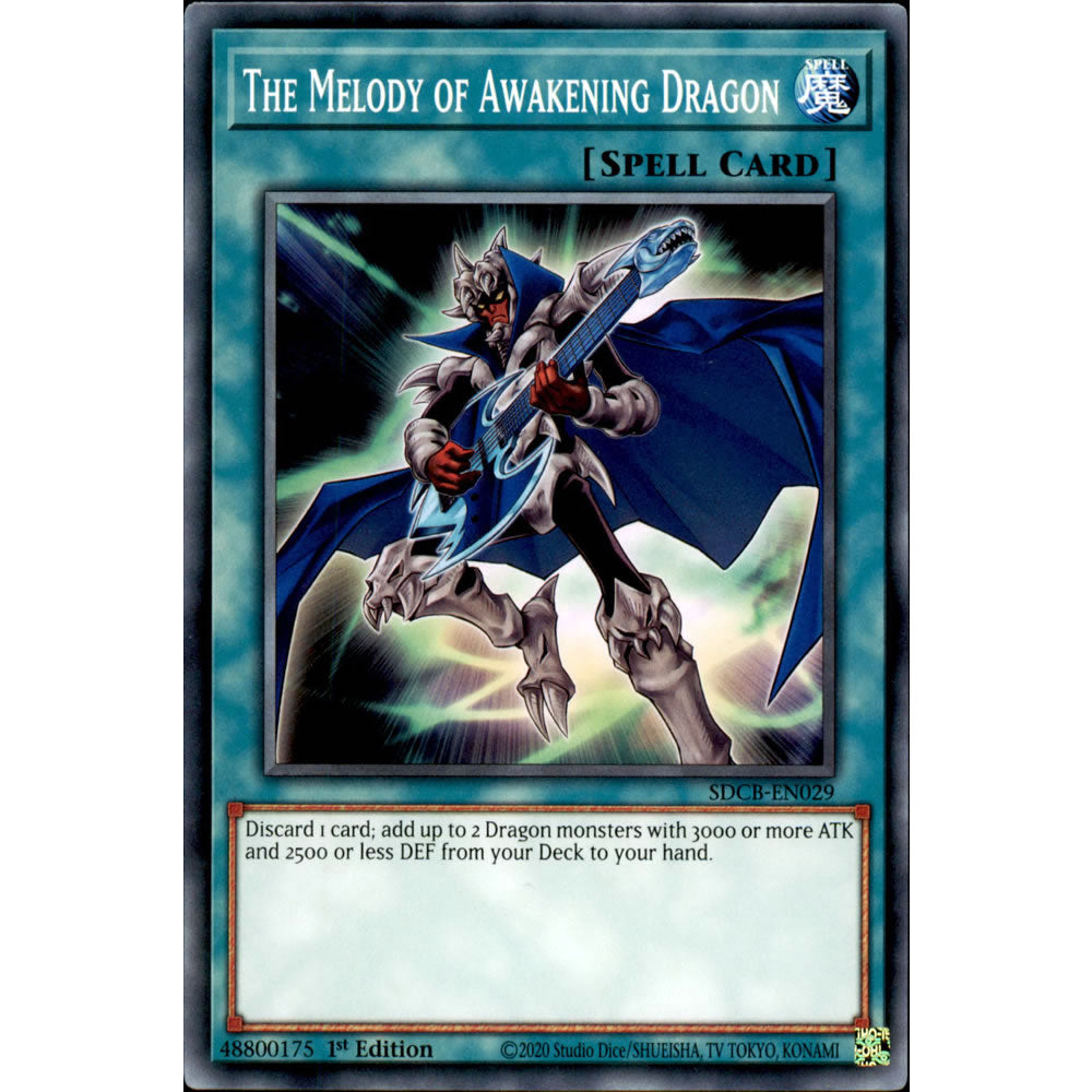 The Melody of Awakening Dragon SDCB-EN029 Yu-Gi-Oh! Card from the Legend of the Crystal Beasts Set