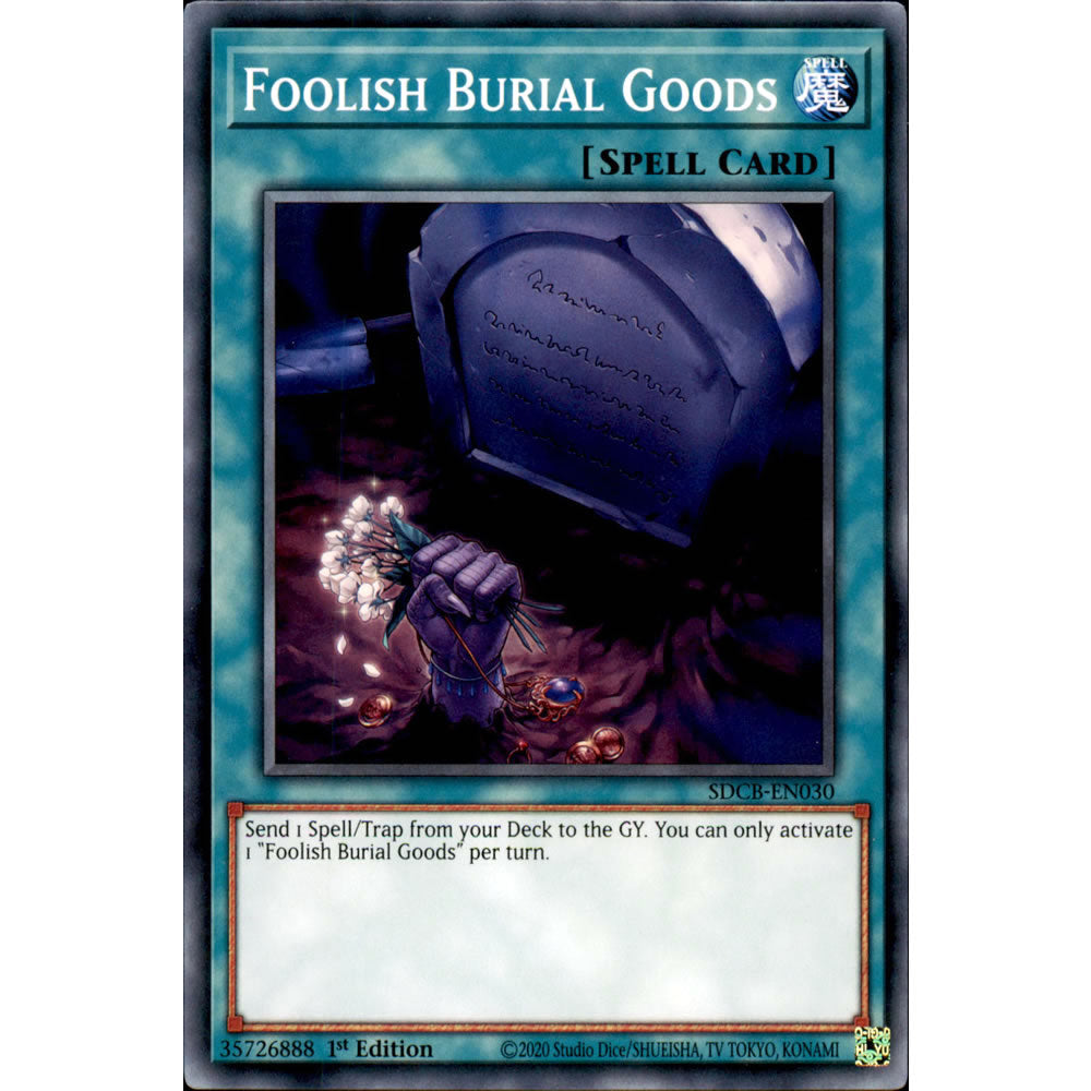 Foolish Burial Goods SDCB-EN030 Yu-Gi-Oh! Card from the Legend of the Crystal Beasts Set