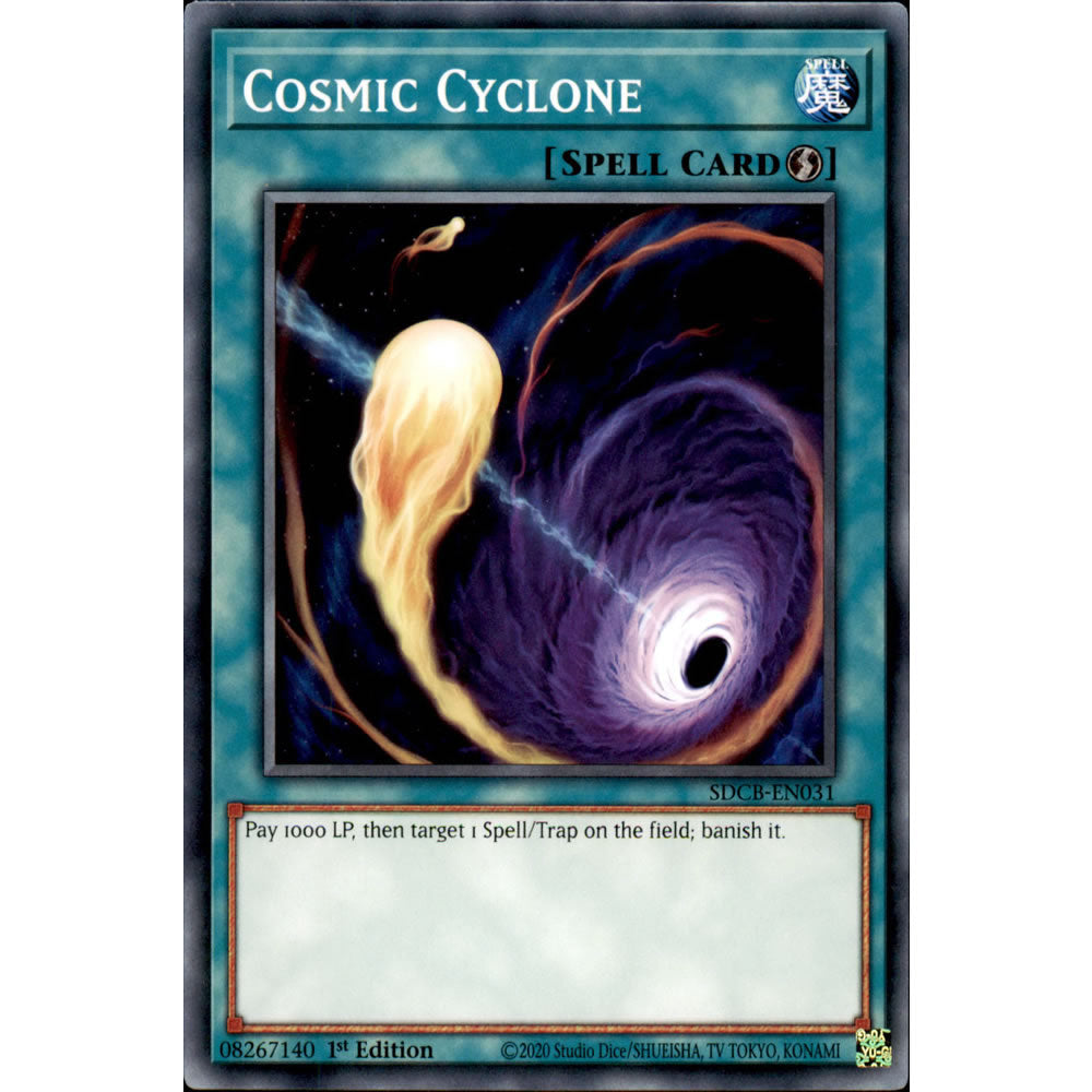 Cosmic Cyclone SDCB-EN031 Yu-Gi-Oh! Card from the Legend of the Crystal Beasts Set
