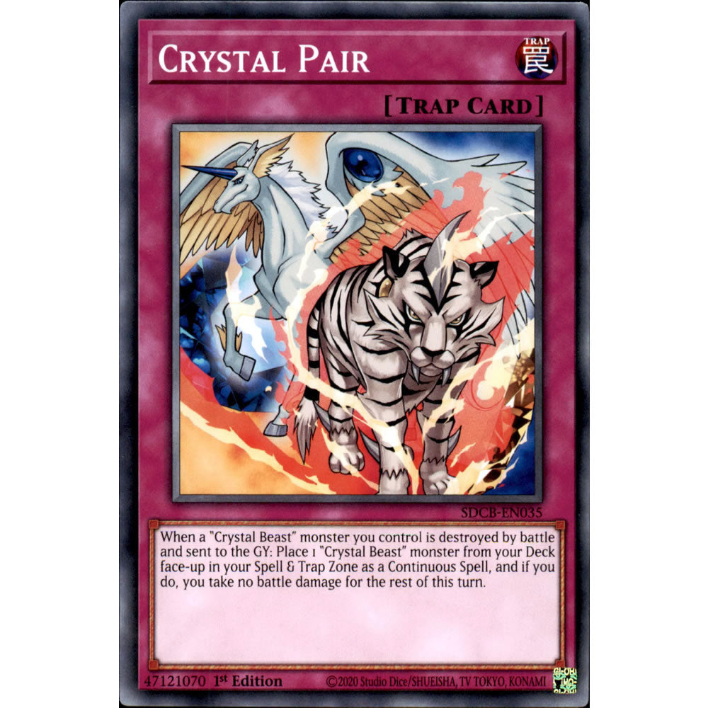 Crystal Pair SDCB-EN035 Yu-Gi-Oh! Card from the Legend of the Crystal Beasts Set