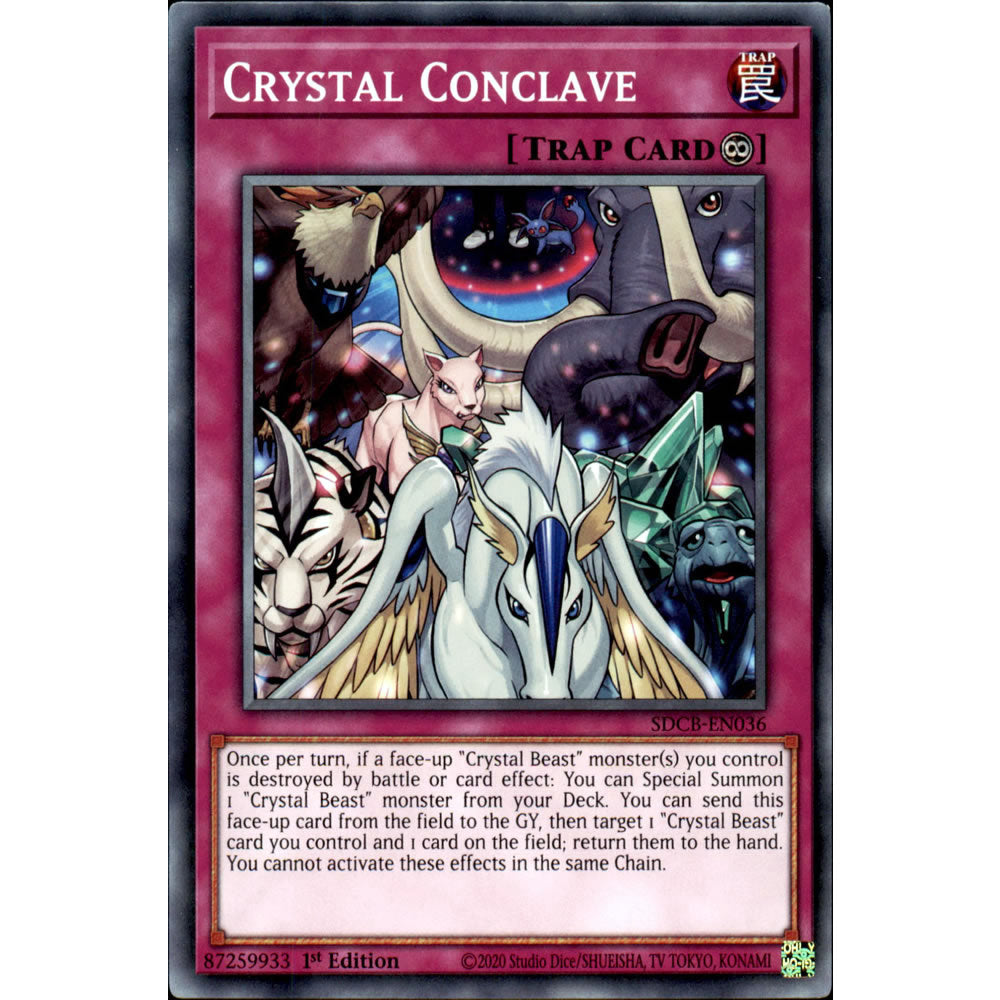 Crystal Conclave SDCB-EN036 Yu-Gi-Oh! Card from the Legend of the Crystal Beasts Set