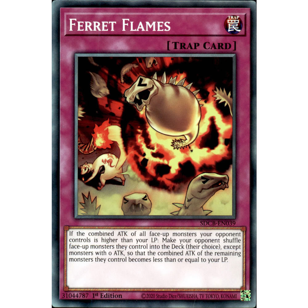 Ferret Flames SDCB-EN039 Yu-Gi-Oh! Card from the Legend of the Crystal Beasts Set
