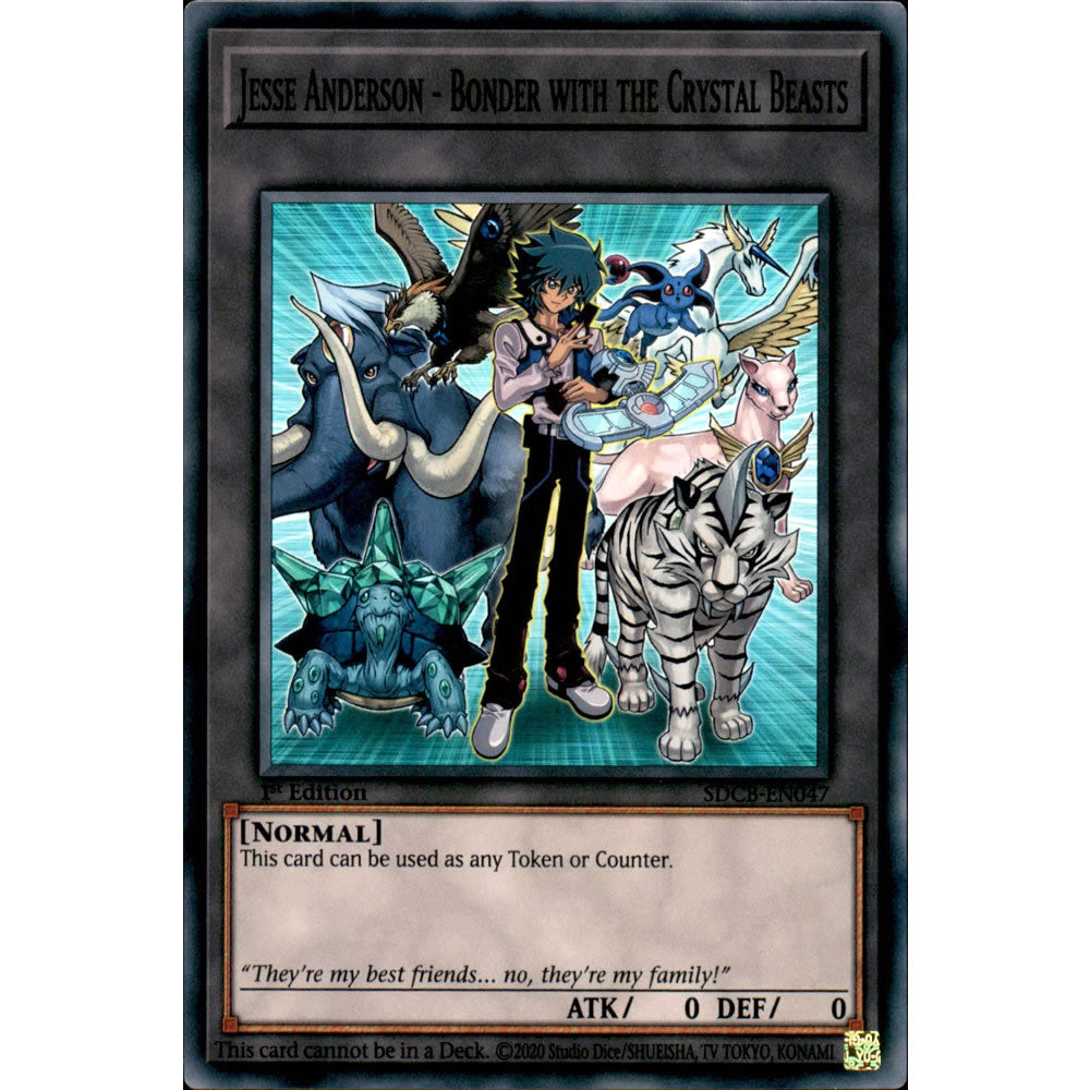 Jesse Anderson - Bonder with the Crystal Beasts SDCB-EN047 Yu-Gi-Oh! Card from the Legend of the Crystal Beasts Set