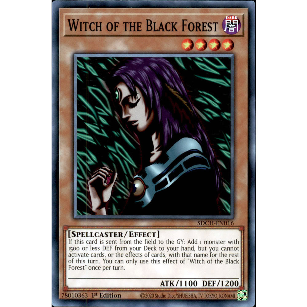 Witch of the Black Forest SDCH-EN016 Yu-Gi-Oh! Card from the Spirit Charmers Set