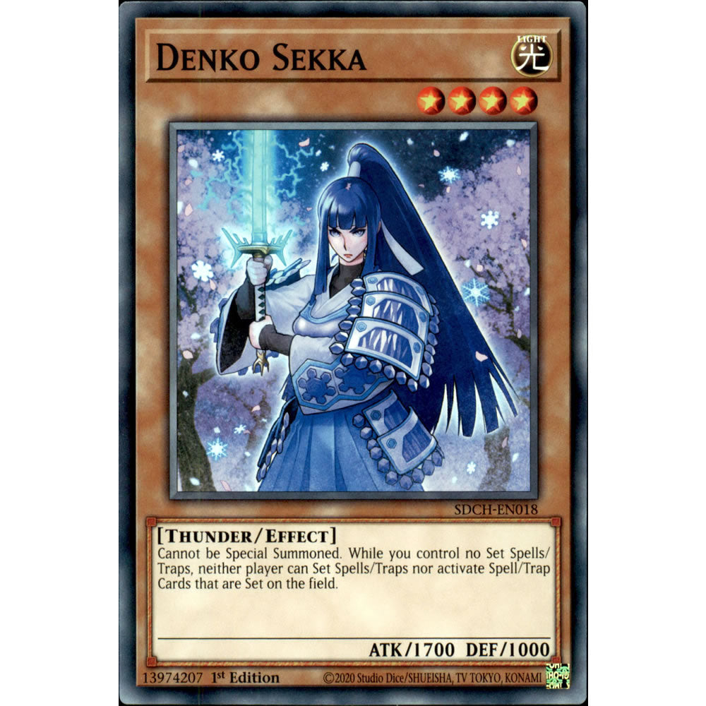 Denko Sekka SDCH-EN018 Yu-Gi-Oh! Card from the Spirit Charmers Set