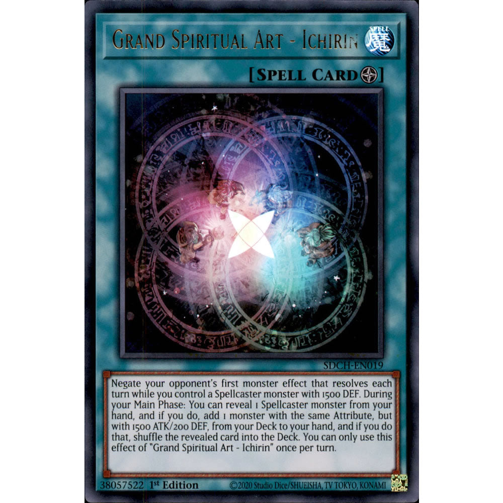 Grand Spiritual Art - Ichirin SDCH-EN019 Yu-Gi-Oh! Card from the Spirit Charmers Set