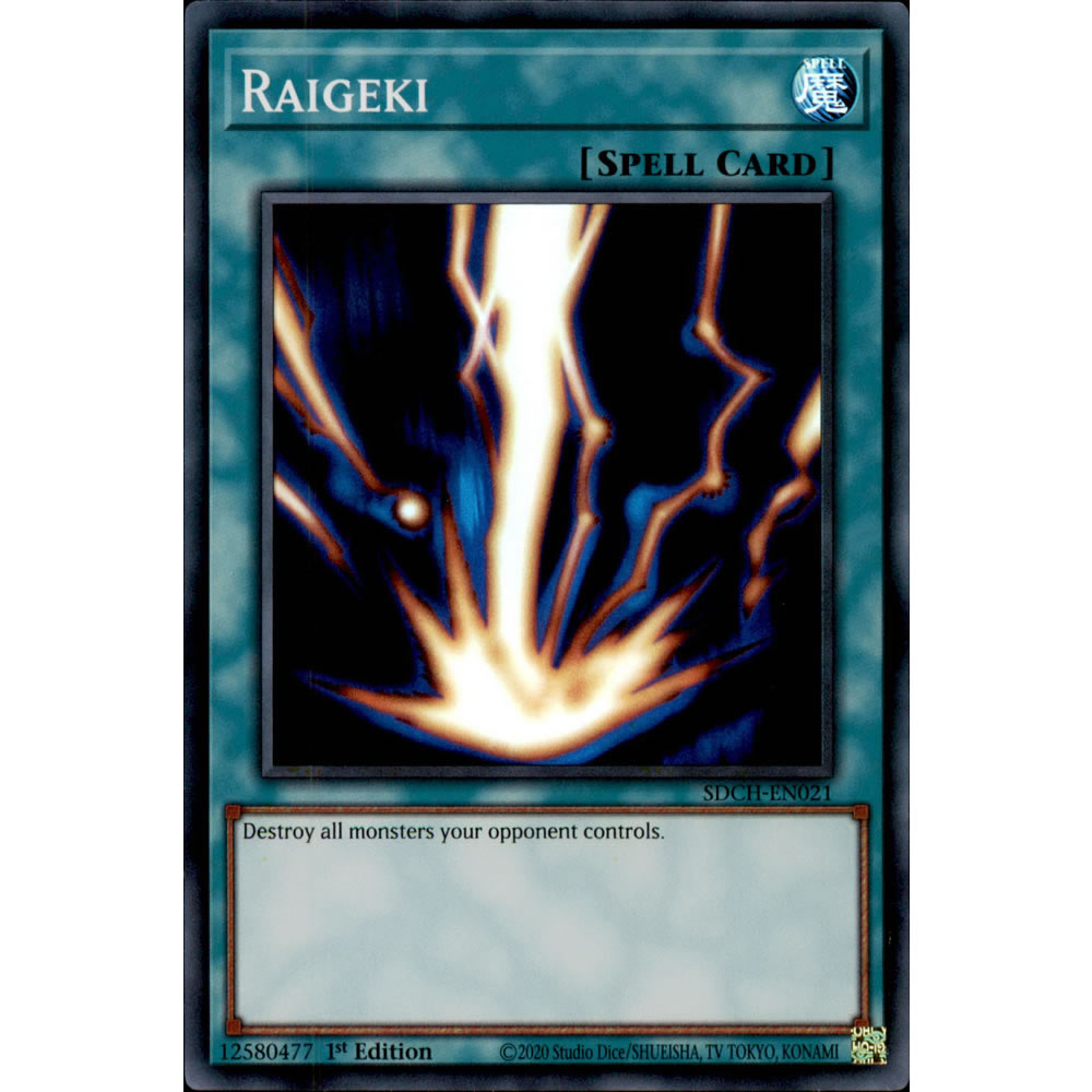 Raigeki SDCH-EN021 Yu-Gi-Oh! Card from the Spirit Charmers Set