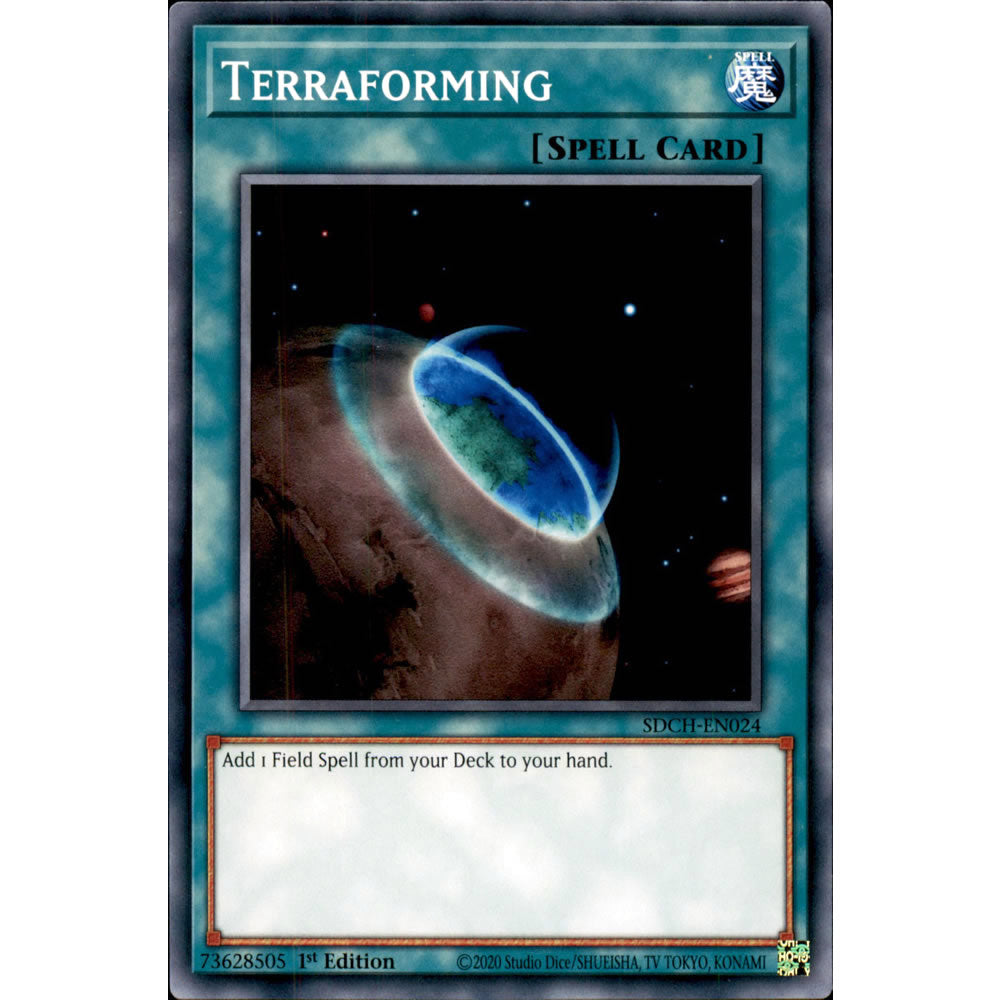 Terraforming SDCH-EN024 Yu-Gi-Oh! Card from the Spirit Charmers Set