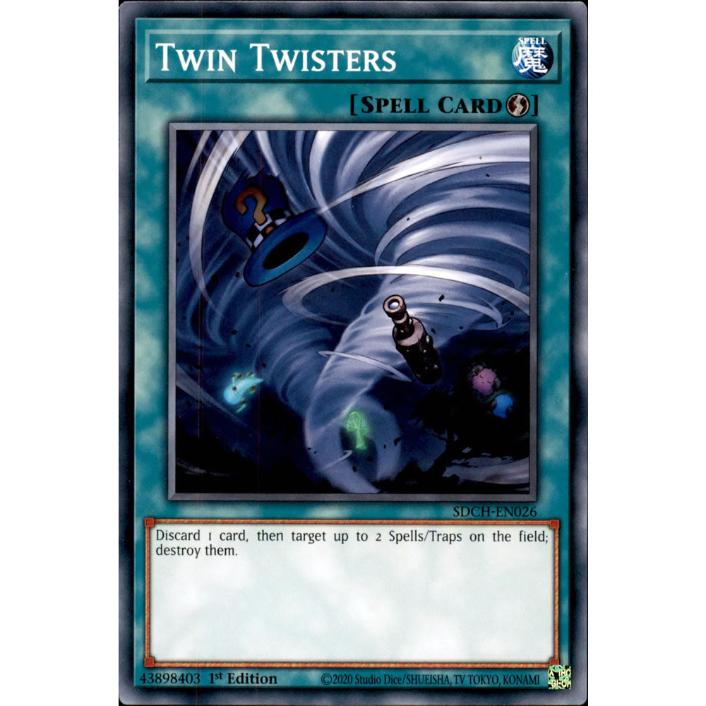 Twin Twisters SDCH-EN026 Yu-Gi-Oh! Card from the Spirit Charmers Set