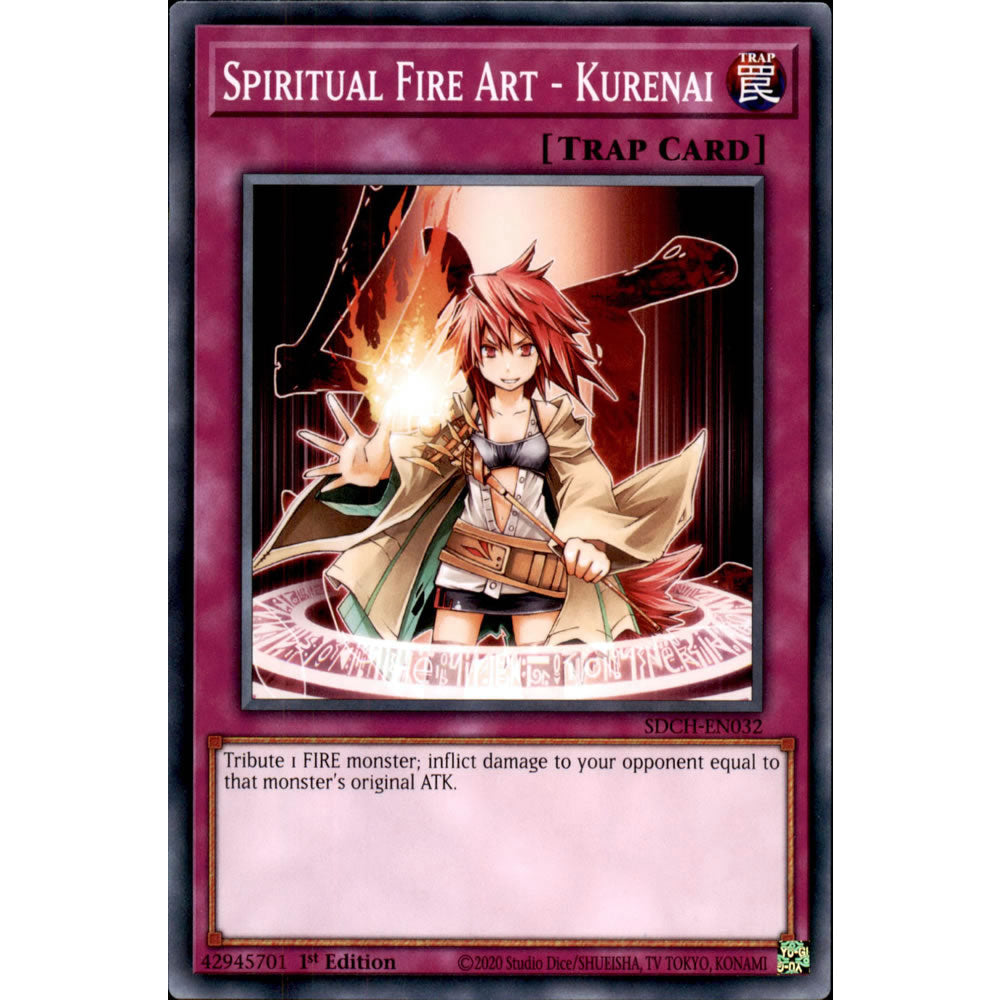 Spiritual Fire Art - Kurenai SDCH-EN032 Yu-Gi-Oh! Card from the Spirit Charmers Set