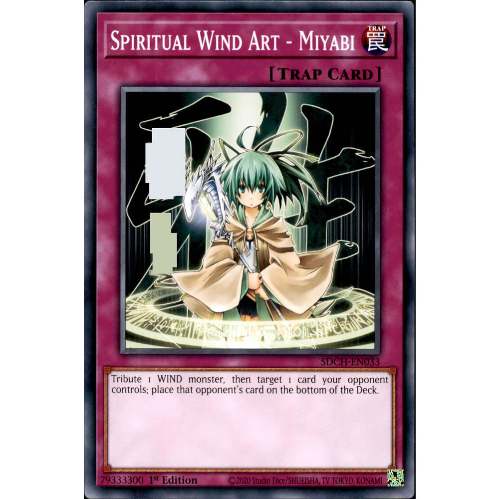 Spiritual Wind Art - Miyabi SDCH-EN033 Yu-Gi-Oh! Card from the Spirit Charmers Set