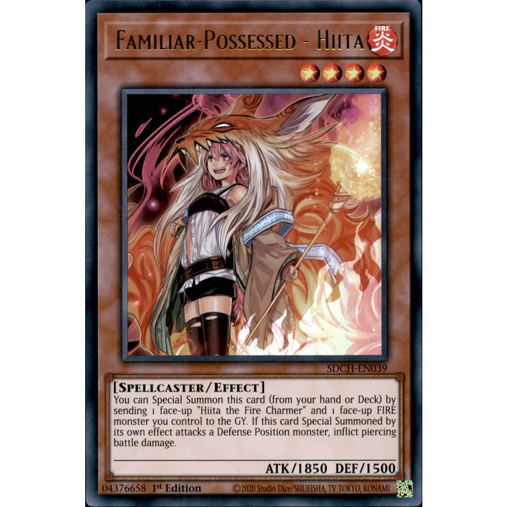 Familiar-Possessed - Hiita SDCH-EN039 Yu-Gi-Oh! Card from the Spirit Charmers Set