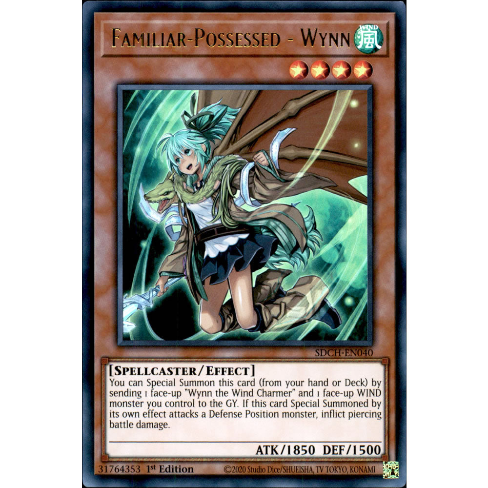 Familiar-Possessed - Wynn SDCH-EN040 Yu-Gi-Oh! Card from the Spirit Charmers Set