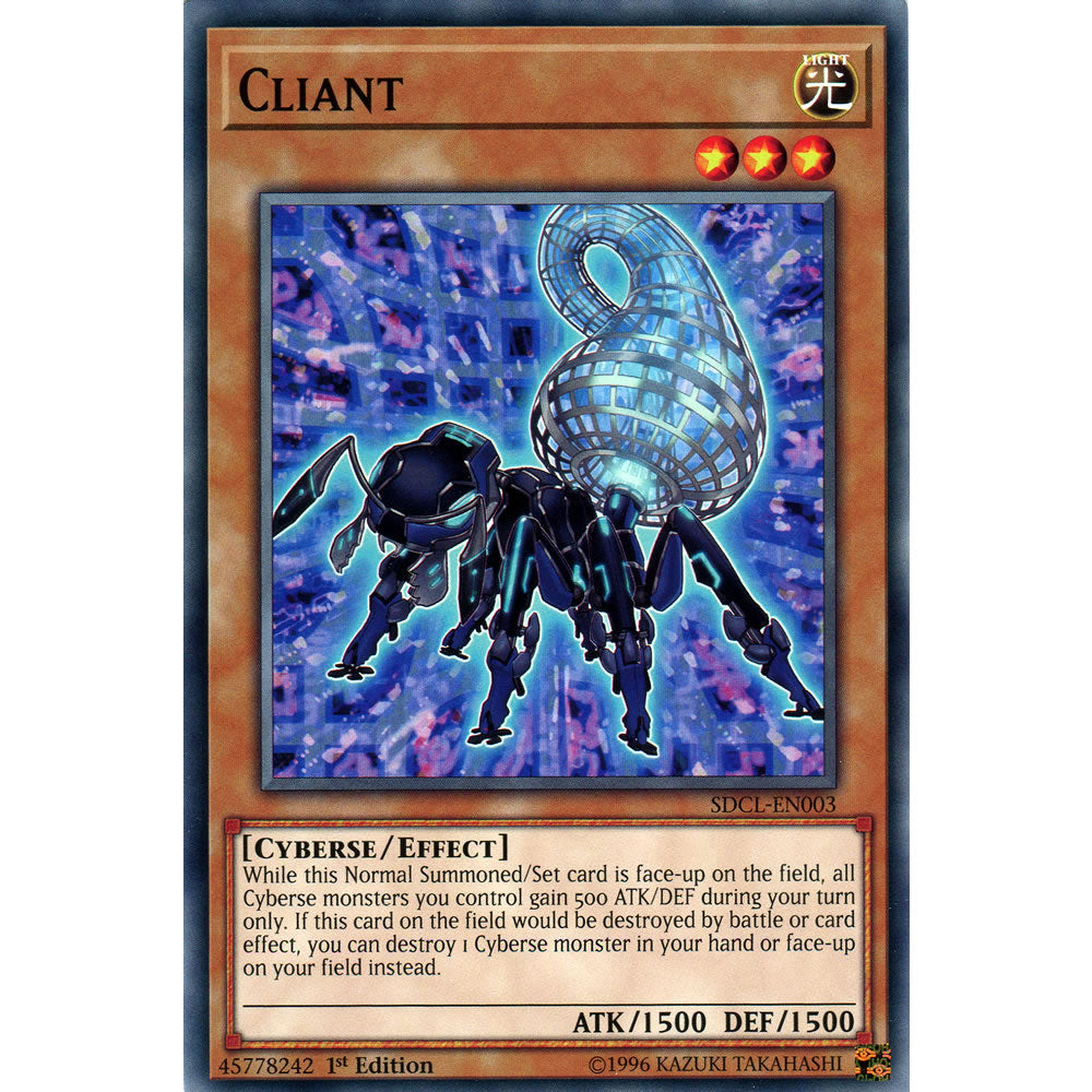 Cliant SDCL-EN003 Yu-Gi-Oh! Card from the Cyberse Link Set