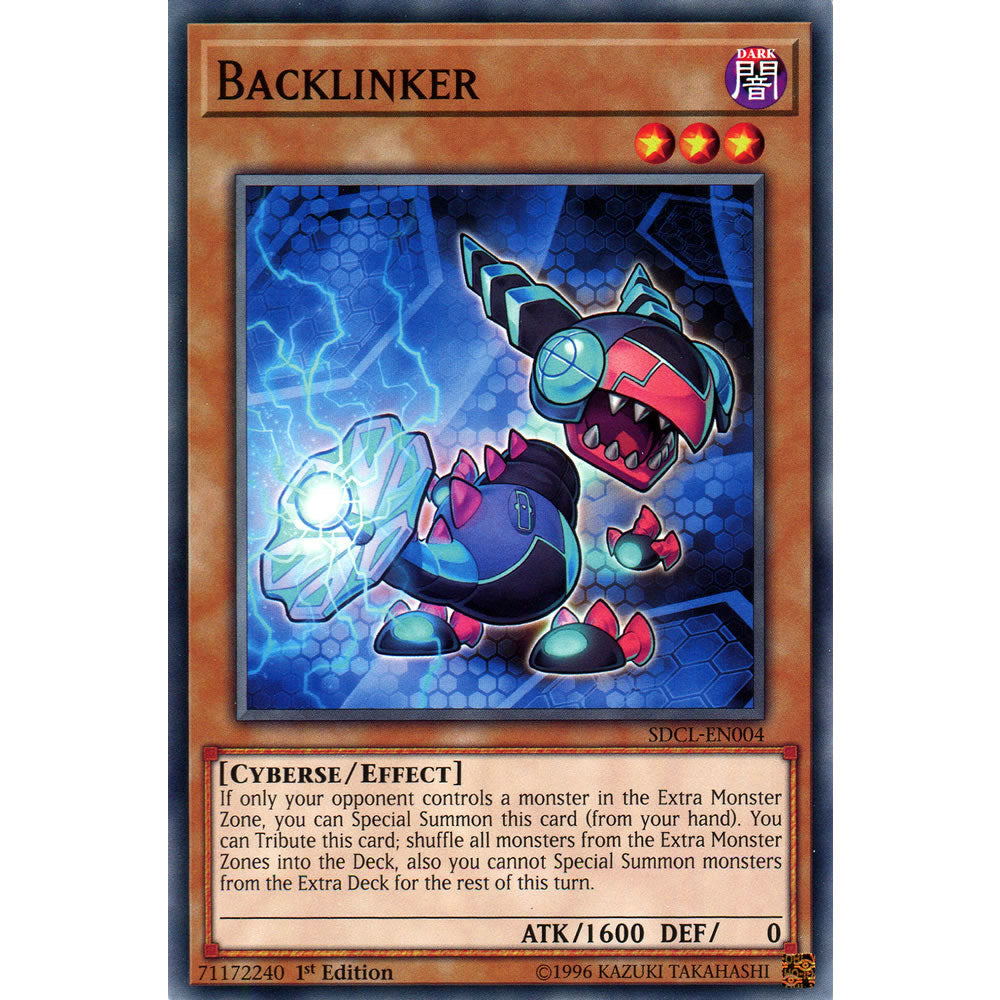 Backlinker SDCL-EN004 Yu-Gi-Oh! Card from the Cyberse Link Set