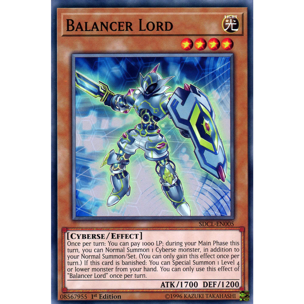 Balancer Lord SDCL-EN005 Yu-Gi-Oh! Card from the Cyberse Link Set