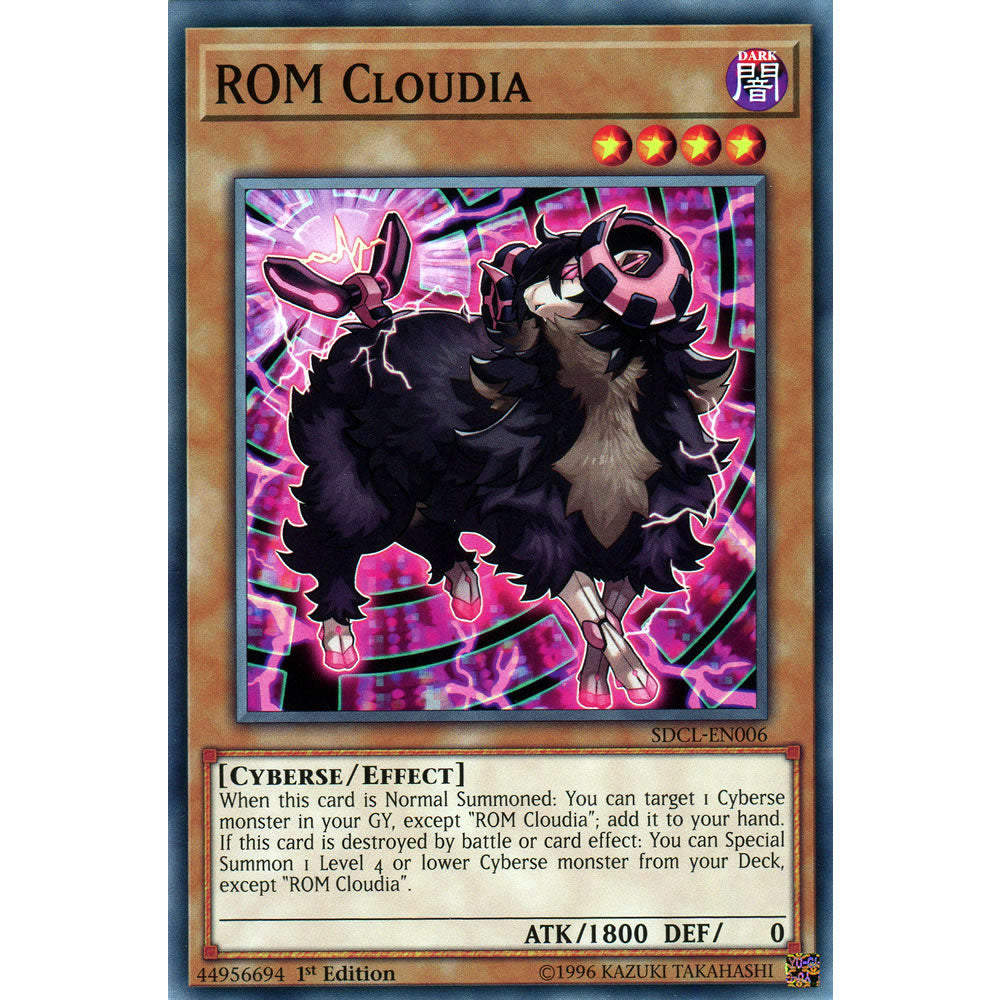 ROM Cloudia SDCL-EN006 Yu-Gi-Oh! Card from the Cyberse Link Set