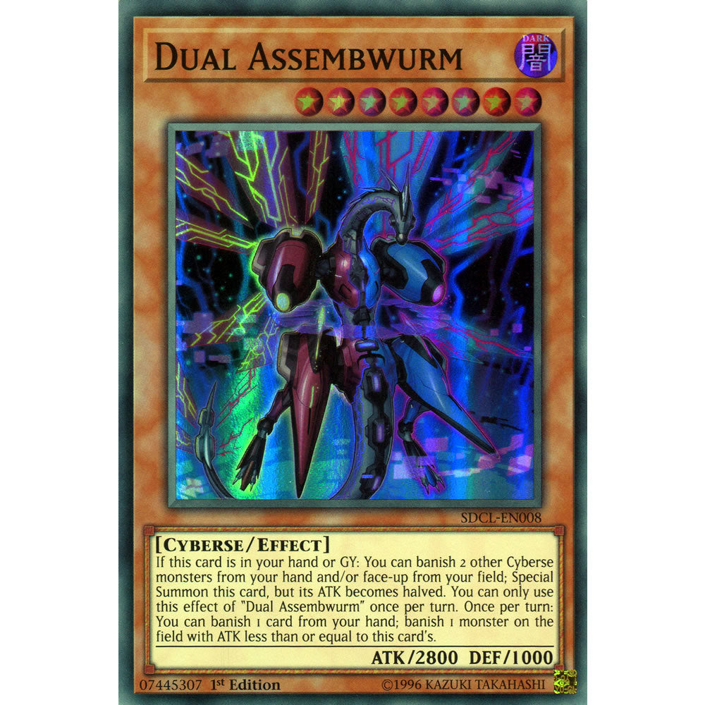Dual Assembwurm SDCL-EN008 Yu-Gi-Oh! Card from the Cyberse Link Set