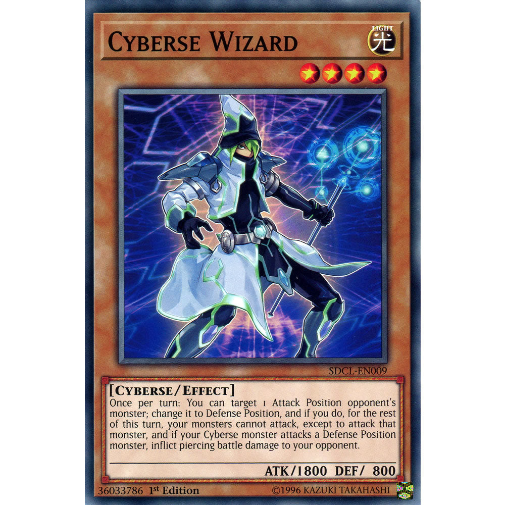 Cyberse Wizard SDCL-EN009 Yu-Gi-Oh! Card from the Cyberse Link Set