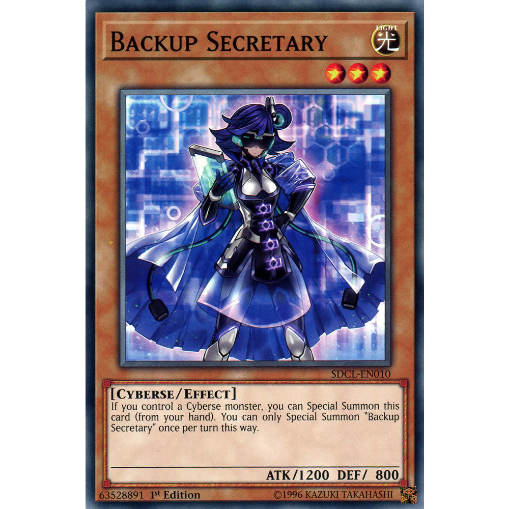 Backup Secretary SDCL-EN010 Yu-Gi-Oh! Card from the Cyberse Link Set
